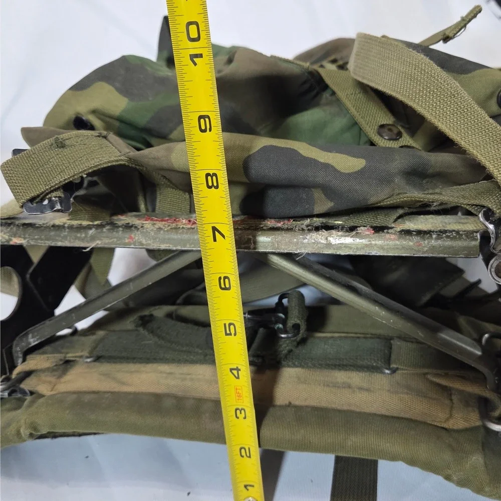 Vtg USGI ALICE Field Pack M81 Woodland Camo LC-2 External Frame Strap Complete